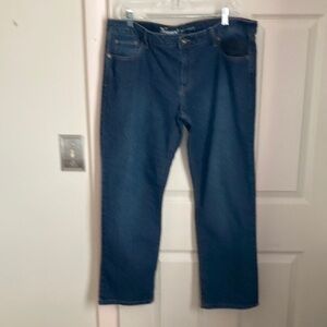These jeans are made by Natural  Refections in a washed med blue size 16 p